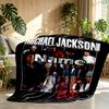 Individuell personalisierte Michael Jackson Print Decke, Heimdekoration, Schlafzimmer, Sofa, Camping, Couch, Geschenke für Geburtstag Weihnachten