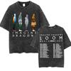 Imagine Dragons Band Tour Loom Nuovo Album Magliette Uomo Donna Moda Stile Hip Hop Retrò Lavata Maglietta Manica Corta Larga