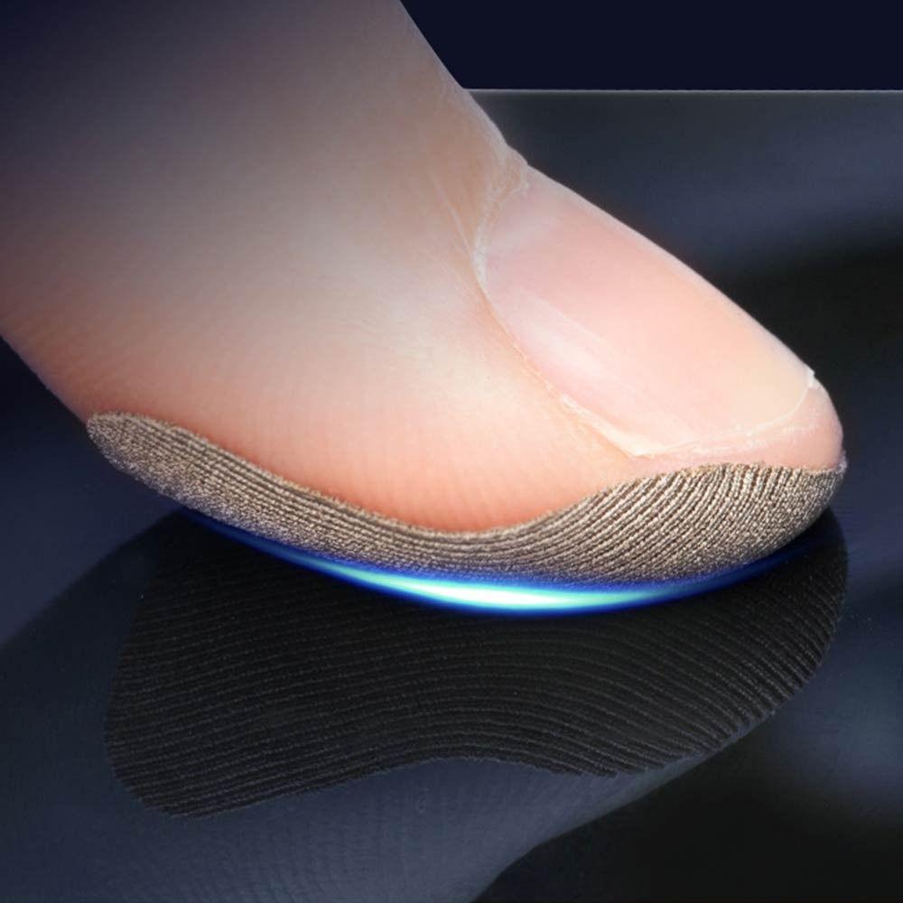 10PCS Conductive Glove Touch Screen Film Ultra Thin Fingertip Sticker  Playing Game