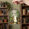 Autumn Harvest Home Decor Halloween Ghost Acrylic Puzzle Suncatcher, Colorful Window Hanging Ornament, Stained Cute Gift for Friends Glass Style