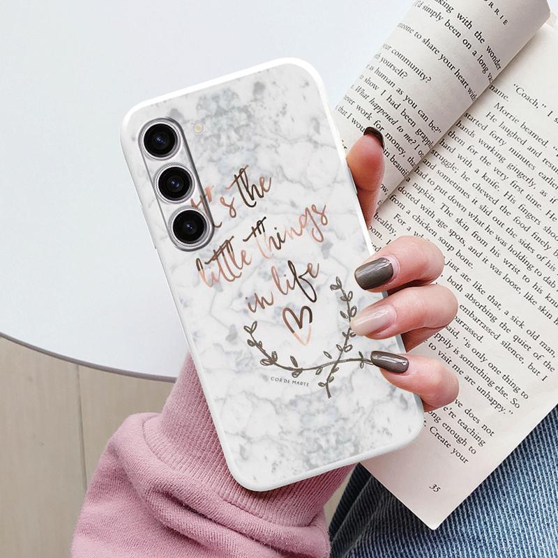 Case For Samsung A55 5G Back Cover Protective Silicone Funda Fashion Marble Stone Texture Coque For Samsung Galaxy A54 A56 Capa