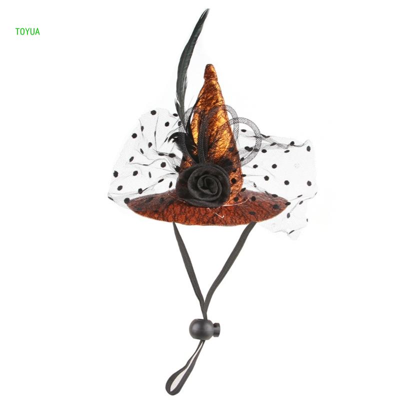 Cosplay Pet Dogs Witch Hat Fashion Pet Halloween Parties Travel Hat for Pet NM