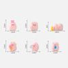 Mini Cute Funny Pink Pig Figure Car Dashboard Ornament Home Office Computer Desktop Room Piggy Doll Resin Craft Decoration