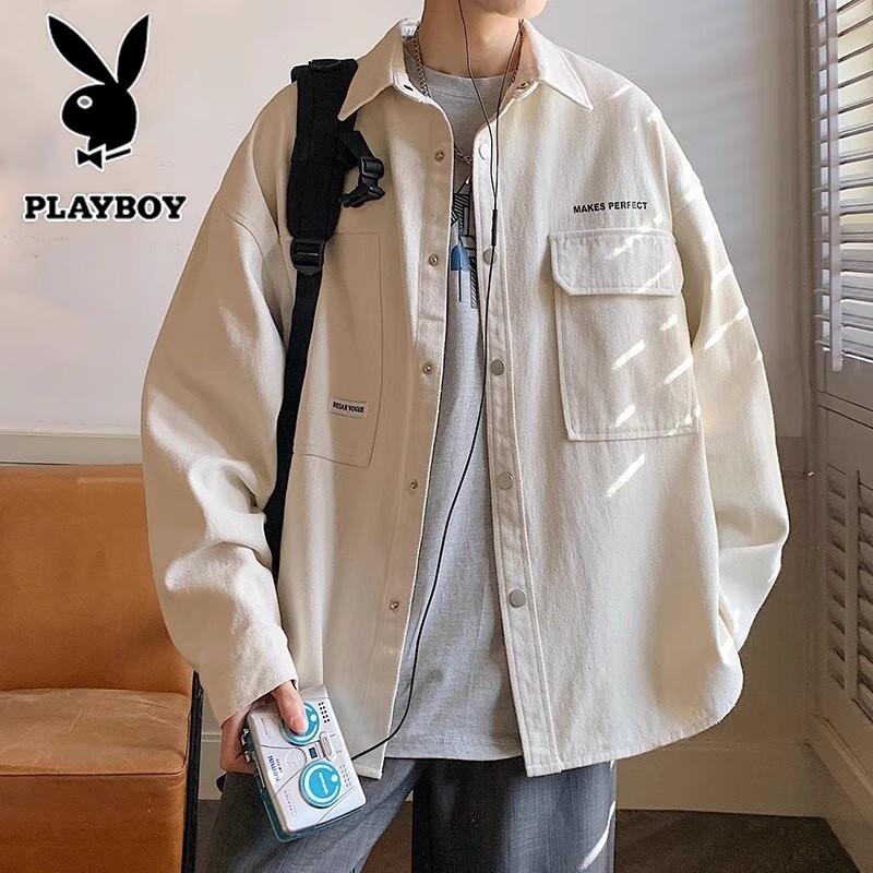 PLAYBOY Men's Casual Breathable Spring/Autumn Lapel Jacket