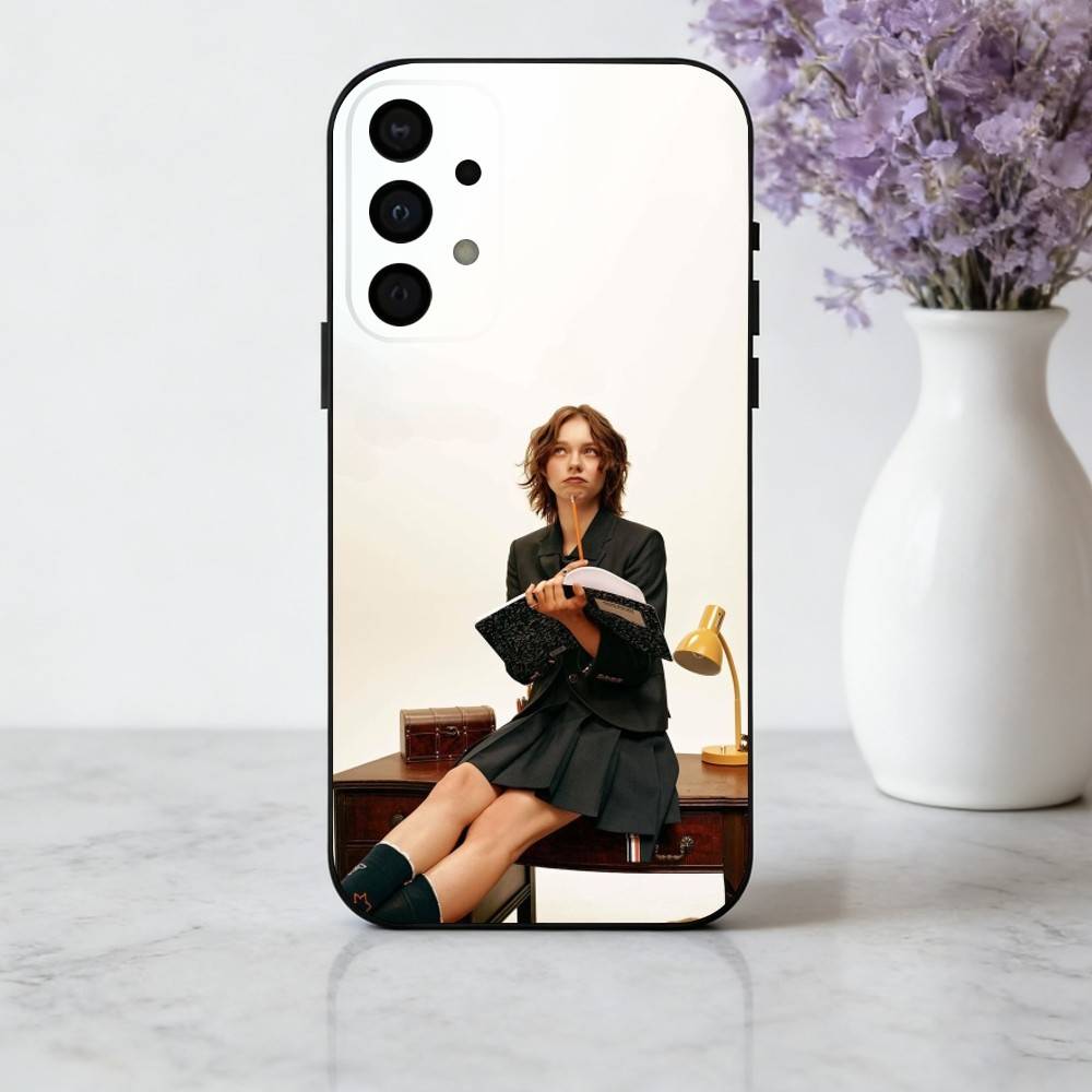vibrant E-Emma M-Myers Actress Phone Case For Samsung Galaxy A73,A72,A71,A70,A53,A52,A51,Soft Silicone Black Cover