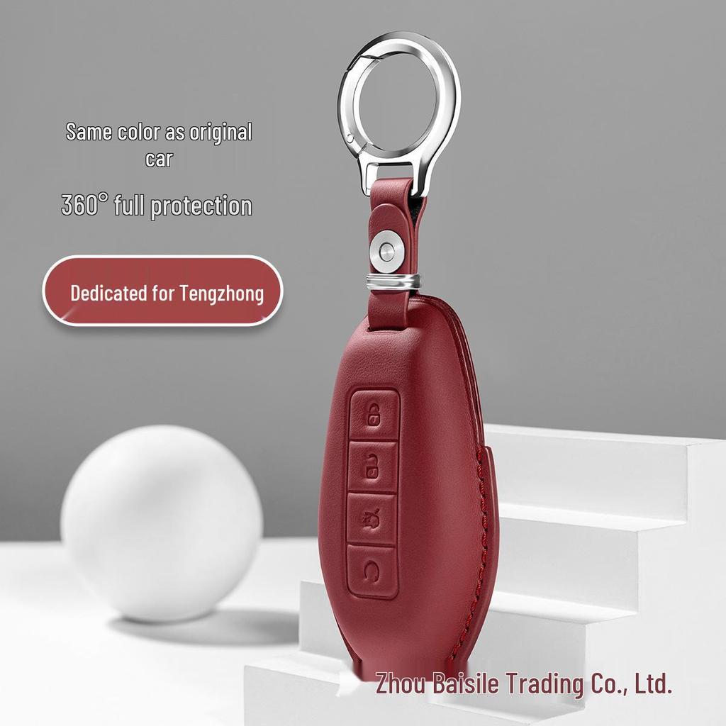 Genuine Leather Key Case for 2025 BYD DENZA N8L Flagship Model