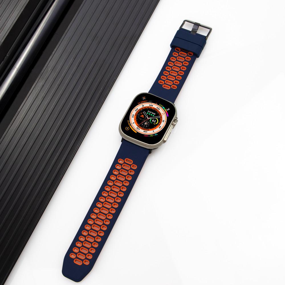 Sport Silicone Strap For Apple Watch Ultra 2 49mm Bracelet Wristband For Apple Watch Series 10 9 8 7 SE 6 46mm 45mm 44mm 42mm
