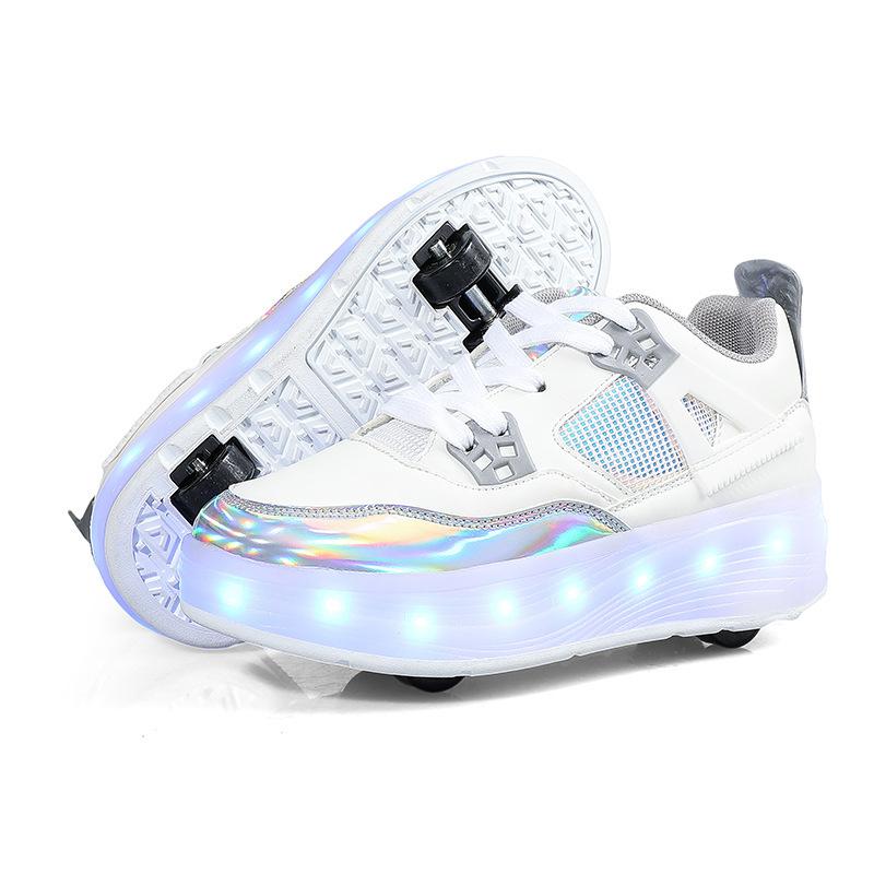 

Roller Skating Shoes for Children, Deformation Casual Shoes , Comfortable Four Wheel, Fashionable Skate Shoes for Kids, 2025 40