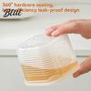 Refrigerator Soup Organizer PP And Box Sealed with Freezer Packaging Lids Food-Grade Odor Resistant Food Storage Box Microwave Safe