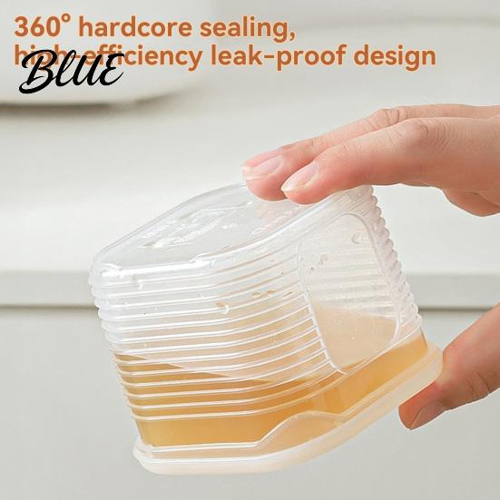 Refrigerator Soup Organizer PP And Box Sealed with Freezer Packaging Lids Food-Grade Odor Resistant Food Storage Box Microwave Safe
