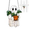 Ghost Sun Catcher 2D Acrylic Halloween Decor Hangable Sun Catcher for Fall Halloween Garden Indoor Outdoor Window Garden Women