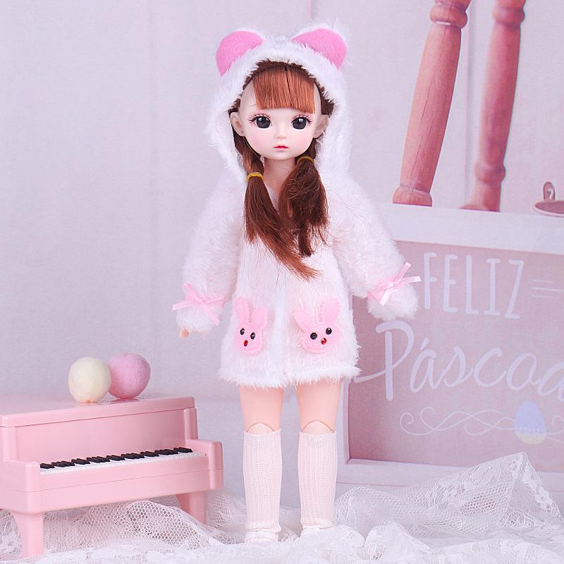 Roztomilý dressup 30cm sada panenek Simulační hračka pro holčičí princeznu Doll k narozeninám Dárková hračka