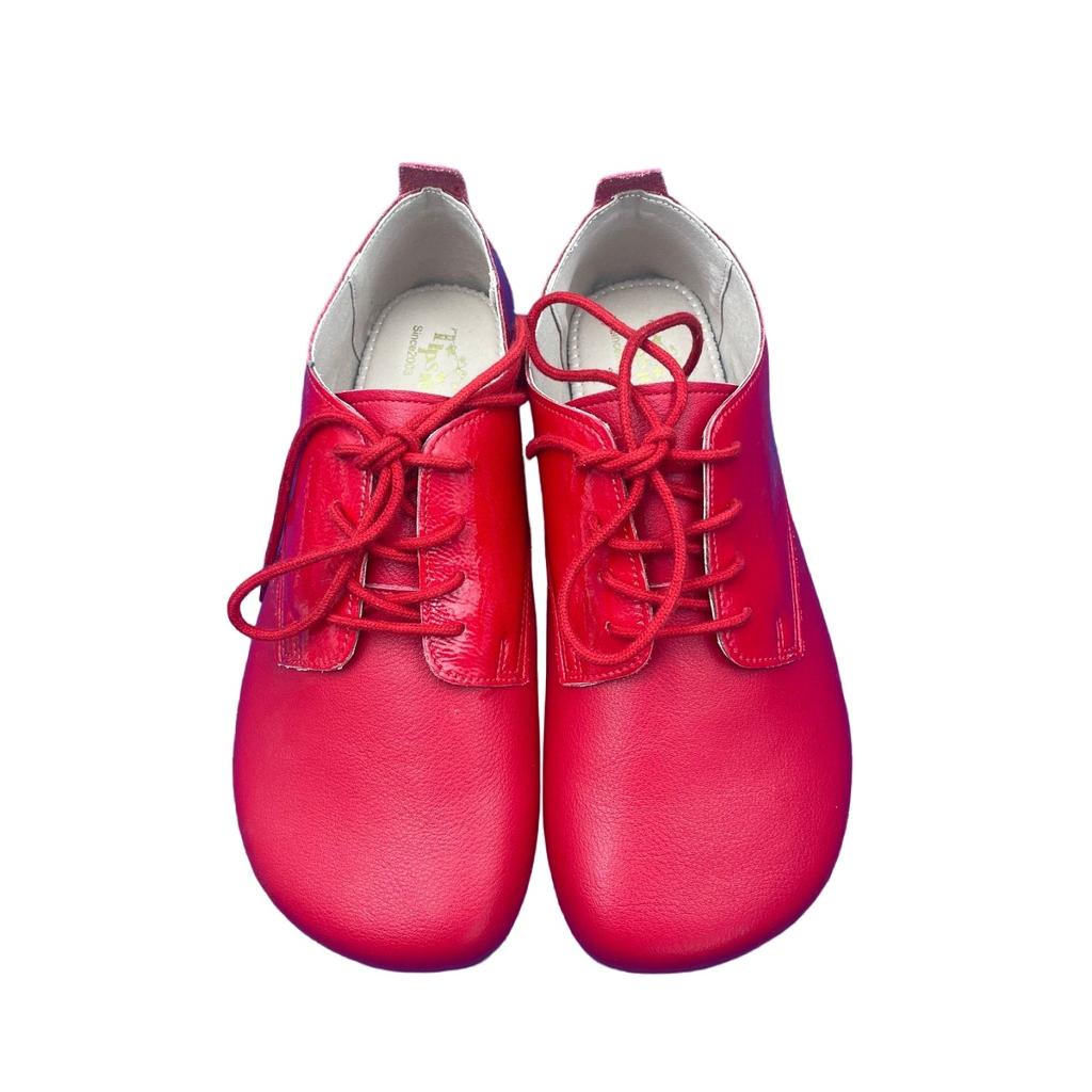 Sprinng Autumn Barefoot Genuine Leather Women Sneaker With Zero Drop Flat Soft Sole Wider Toe Box Light Weight