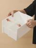 Retractable Right Angle Kitchen Storage Box for Under-Sink and Desktop Organization