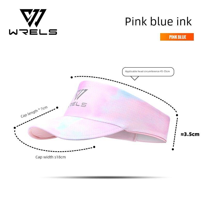 

Kids Sports Sun Protection Topless Hat Summer Sun-Proof UV-Proof Sweat-Absorbent Hat Outdoor Tennis Men s and Women s Quick-Drying Ultra-Light Pink blue ink One size