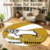 Round Rug Custom NameDerby County Pattern Non Slip Carpet Home Floor Decor