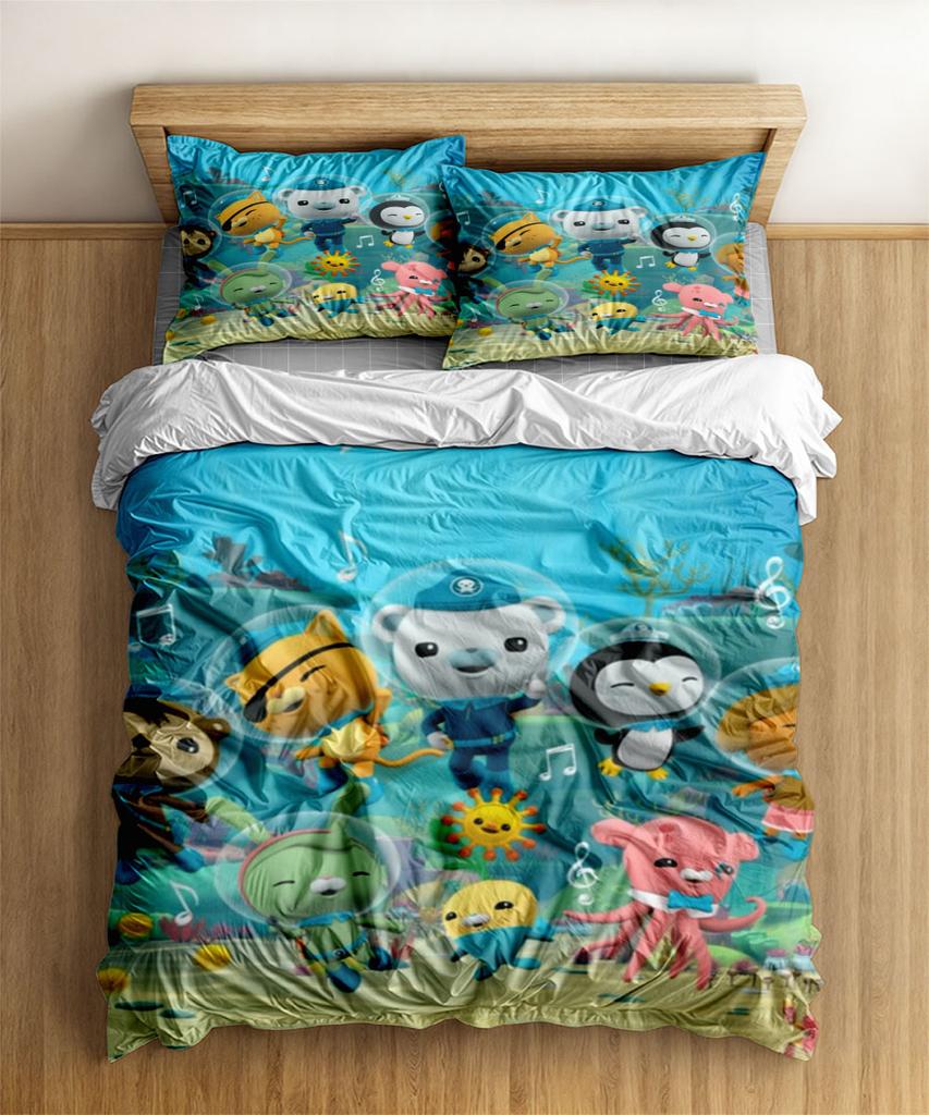 Octo Agents Duvet Cover Set Without Sheet King Queen Double Full Twin Single Size Bed Linen Set
