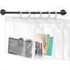 BHBL Hanging Storage Bags 24 Pack, Large Hook 10 X 12.5-Inch Clear Plastic Bags for Classroom, Library and Pharmacy