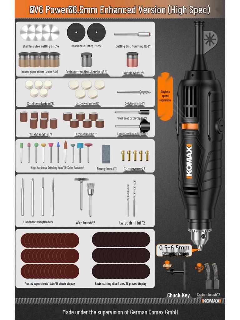 Handheld Electric Grinder & Polisher for Wood, Jadeite, Carving, and Cutting: Compact Electric Drill Tool