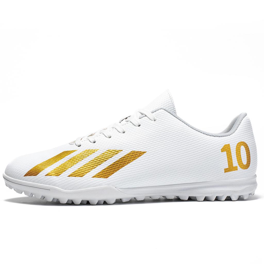 Low-Top Football Shoes Tf Broken Nails Artificial Turf Fg Nails Leather Feet Male And Female Students Football Shoes