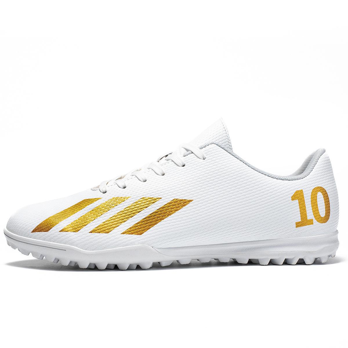 New Football Shoes Low-Top Student Long Nails World Cup Broken Nails Adult Grass Game Football Shoes 35 белый