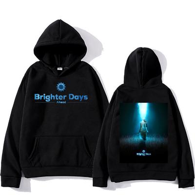 Bluza z kapturem z nadrukiem graficznym Brighter Days Ahead Moda ArianaGrande Nowa estetyka Bluza Y2K Idealny prezent dla fanów Odzież Pulower