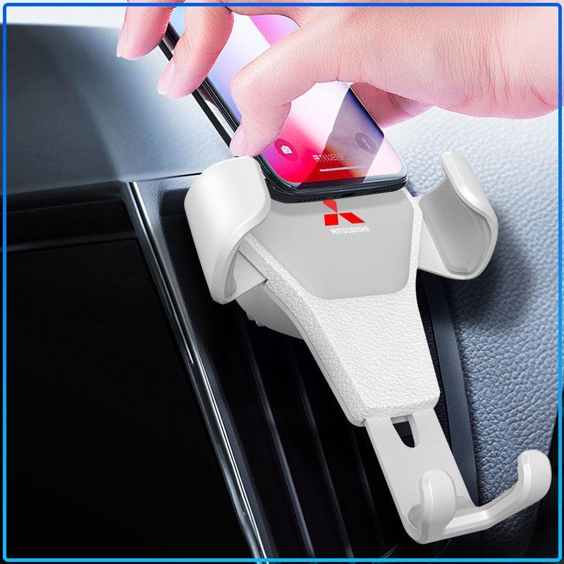 Grawitacyjny Uchwyt na Telefon do Samochodu Klips Powietrzny Stojak Akcesoria Do Mitsubishi Lancer Lancer ASX Outlander 2 3 Pajero Mirage exzos Pajero 4