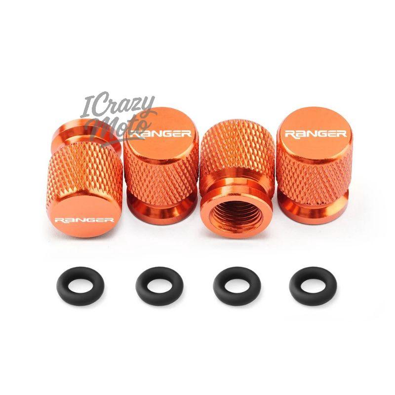 AJR1 4PCS Car Wheel Tire Valve Caps Tyre Stem Covers Airdust Waterproof For Ford Ranger Accessories