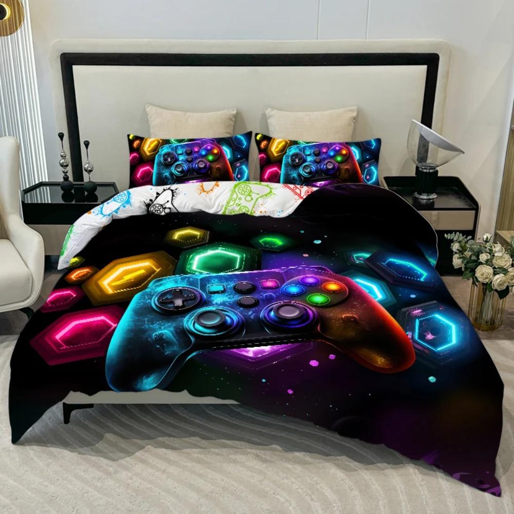 3PC Space Fragment Game Console Cover 100% Skin Friendly Polyester Comfortable Bedding No Padding