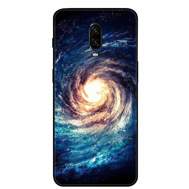 Para Capa One Plus 6 / 6T Animais Pintados Preto TPU Silicone Macio Amortecedor para Oneplus 6T 6 T Capas à Prova de Choque Lobo Legal Bolsa Coque