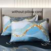 3pcs Fitted Sheet Set (Fitted Sheet*1+Pillowcase*2, No Core), Luxury Marble Flying Birds Printed Seasons Universal Bedding Set