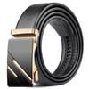 Men's Durable Automatic Buckle Leather Belt - Versatile Youth Business Trend Waistband