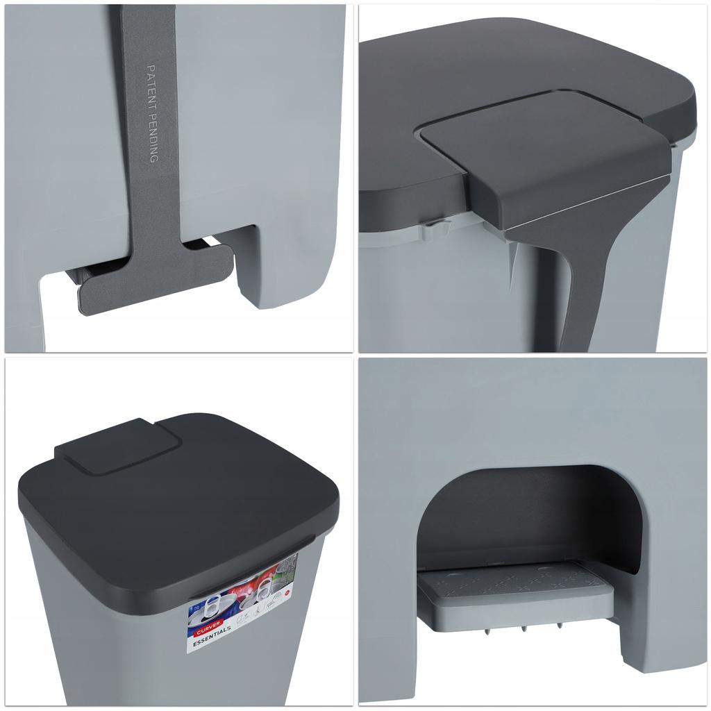 CURVER Graphite Waste Bin