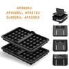 2Pieces Air Fryers Compatible Waffle Pan Set Silicone Bakeware with Handle Oven Safe Waffle Molds for Easy Removal