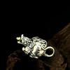 Exquisite S925 Sterling Silver Yellow Jambhala Mouse Pendant - Retro Versatile Ethnic Style