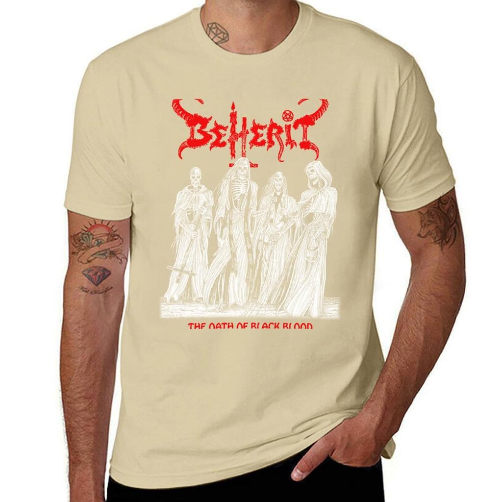 Beherit Oath Blood Black Metal Tshirt Anime Vintage Clothes Quickdrying T Shirts Men