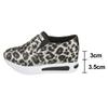 Fashion Leopard Print Casual Sports Shoes for Women Thick Bottom Slip-On Platform Sneakers Woman Lightweight Height Increasing Sneakers