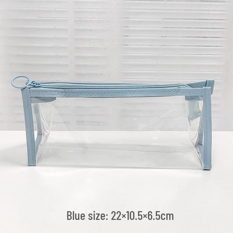 Transparent Multi-functional Pencil & Cosmetic Bag - Large Capacity, Waterproof, Student and Travel-Friendly