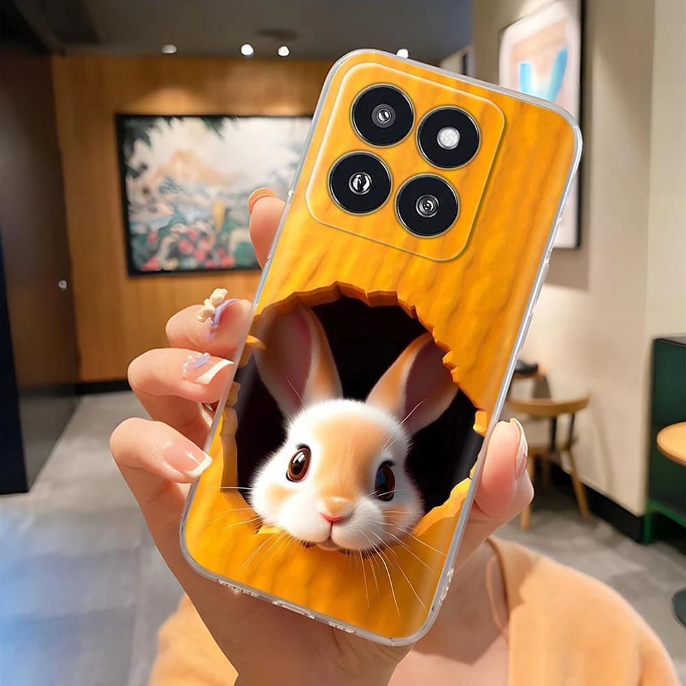 For Xiaomi 14 Pro Case Clear Creative Soft Silicone Phone Cases For Xiaomi 14 Mi 14 Mi14 Back Cover For Xiaomi Mi14 Pro Shells