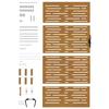 Garden Gate 85 X 175 Cm Corten Steel Square Design