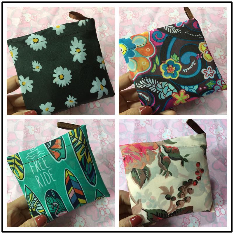 Eco-Friendly Foldable Korean Style Portable Shopping Bag - Medium Size Handbag