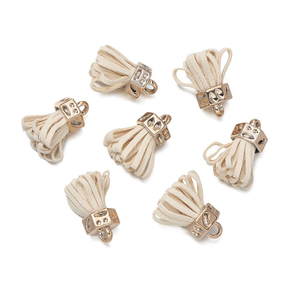 10pcs DIY Jewelry Leather Velvet Small Fringed Earrings Hair Accessories