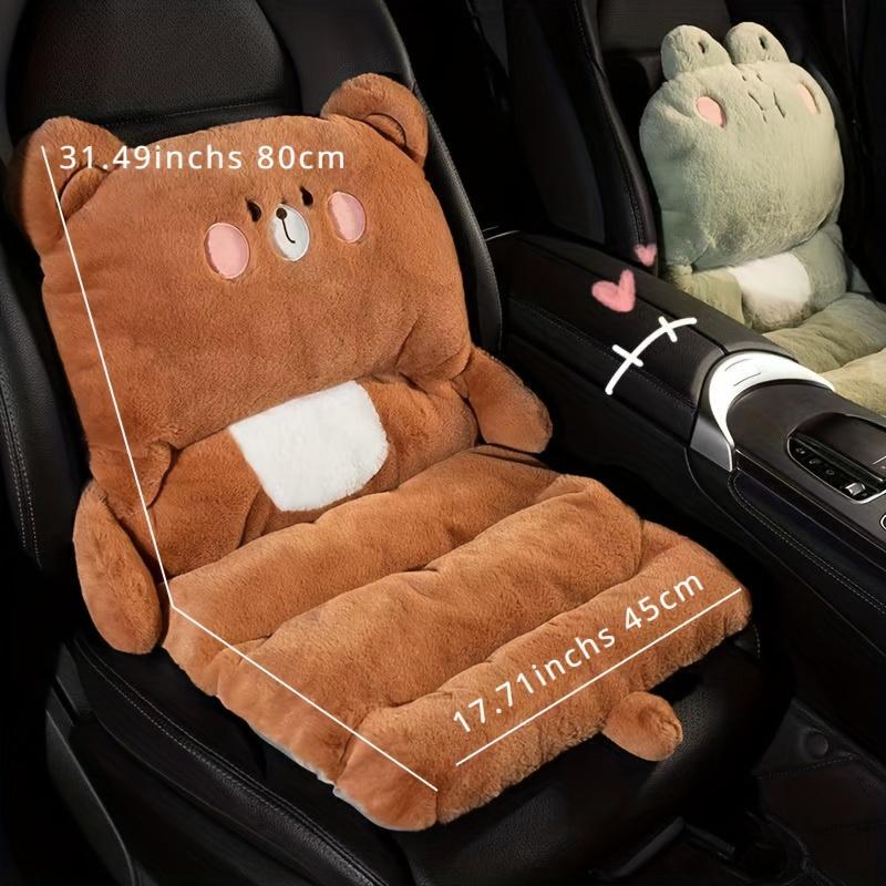 Integrated Cartoon Plush Comfortable Plush Car Seat Cushion for Thick and Warm Seat Cushions for Vehicles and Chairs
