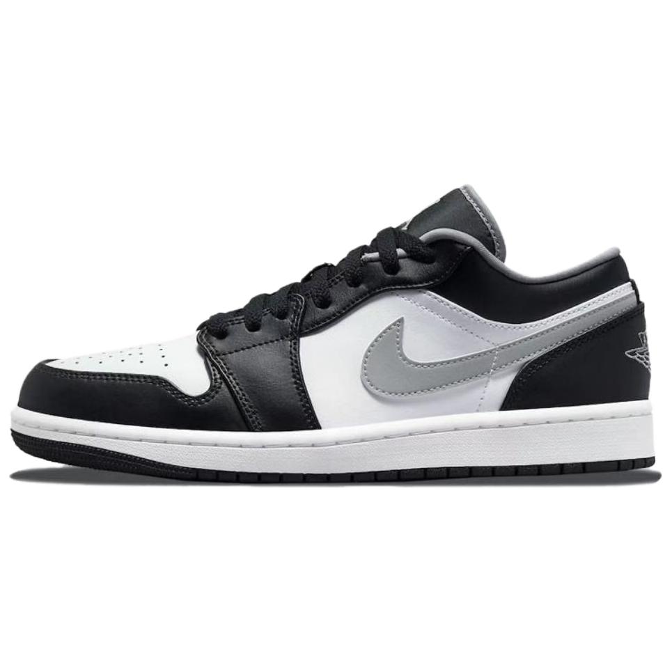 Jordan Air Jordan 1 Qi Body Flow Slip Resistant Abrasion Resistant Low Top Vintage Basketball Shoes Men's Black White 553558-040(Team626-)