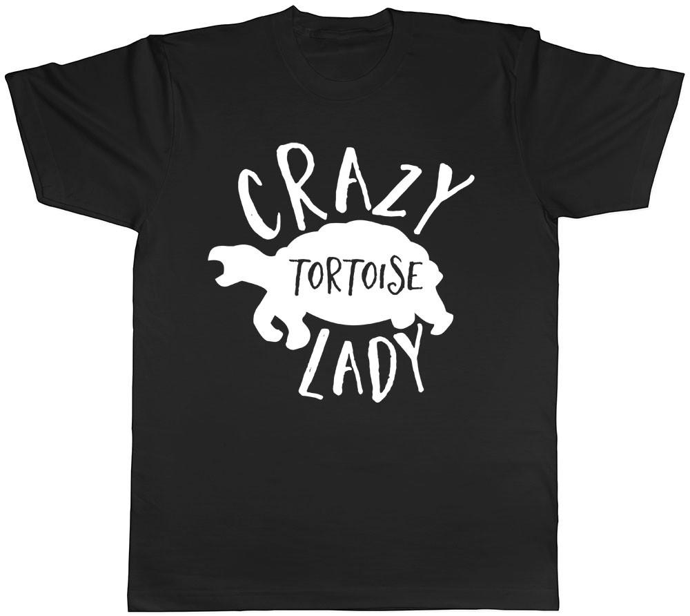 Unisexs Ladies Crazy Tortoise Lady TShirt