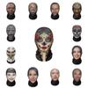 Unique Skull Head Full Face Mask Stylish Mesh Design Party Costume Accessory For Halloween And Christmas Celebrations