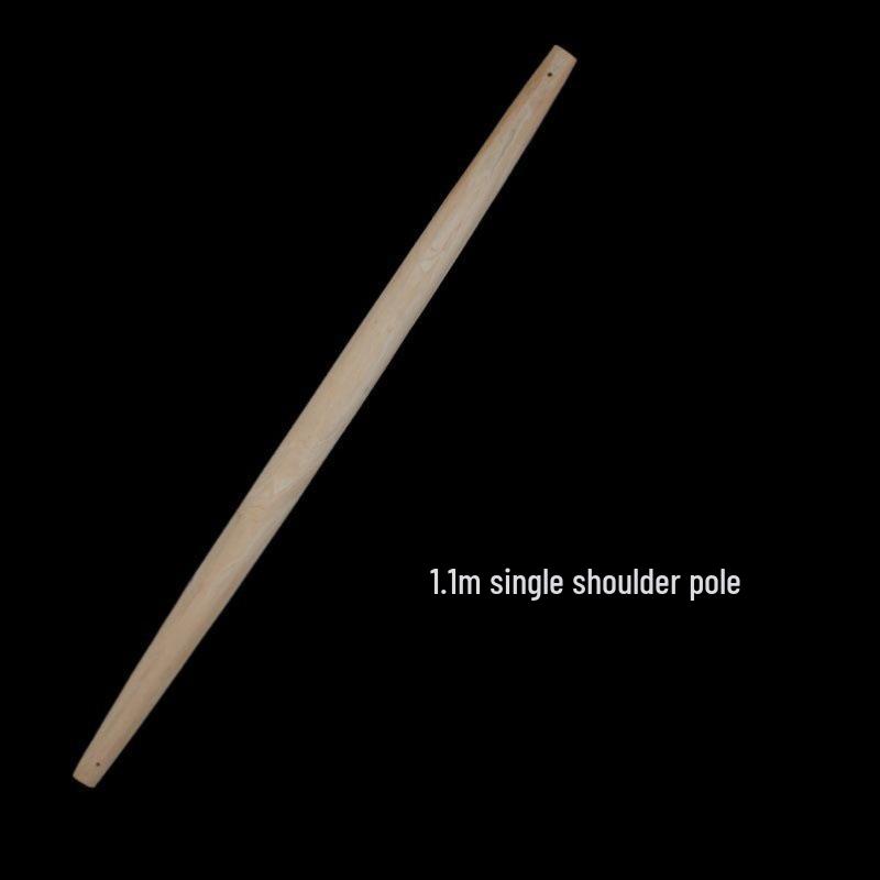 Doppelhaken-Tragestange aus Massivholz - Verdickte Zypresse, Traditionelles Haushalts-/Landwirtschaftsdesign