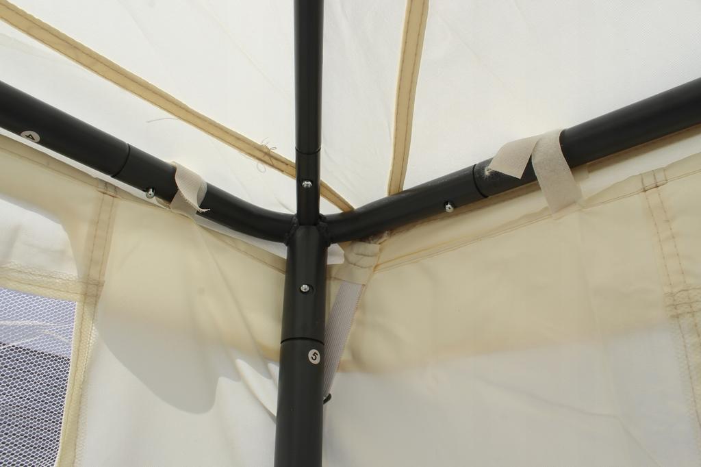 Pavilion Garden Tent Gazebo With Mosquito Net Beige