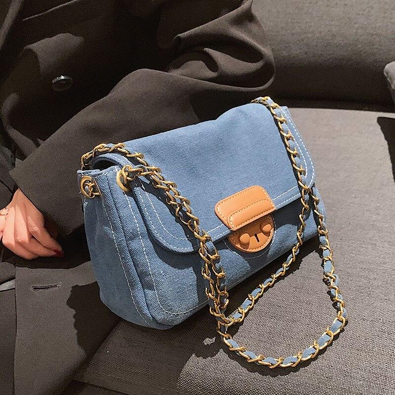 designer denim purse