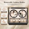 Automatische Uhrenbeweger Displaybox Armbanduhr Winder Display Doppelter Automatischer Uhrenorganizer 4+6 Automatische Drehung Leder